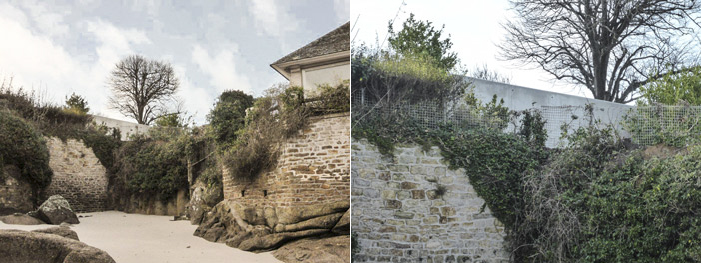 Photo  04 et 05 :   construirait-on encore des blockhaus à Fouesnant en 2014 ?